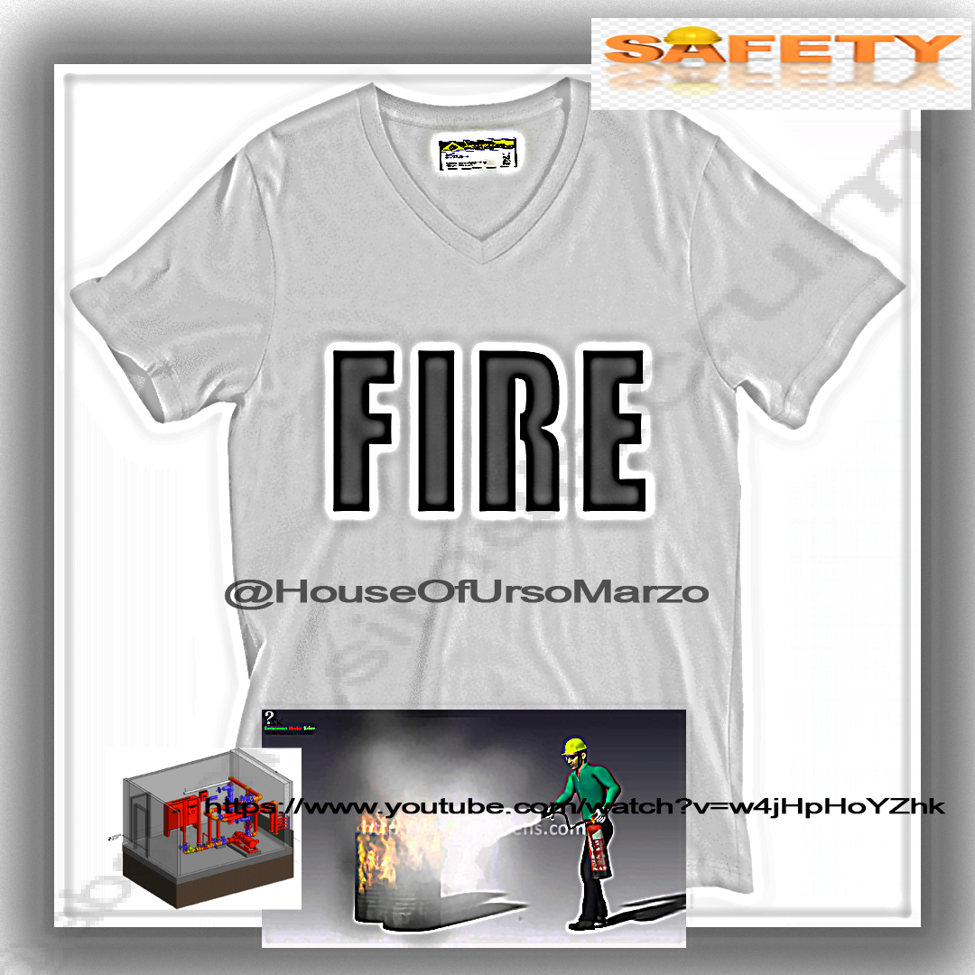 FIRE V-Neck Gray
