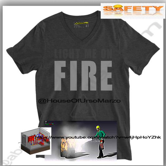 FIRE V-Neck Gray